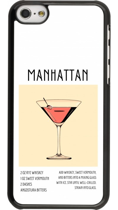 iPhone 5c Case Hülle - Cocktail Rezept Manhattan