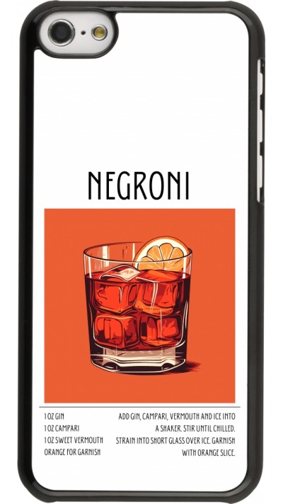 Coque iPhone 5c - Cocktail recette Negroni