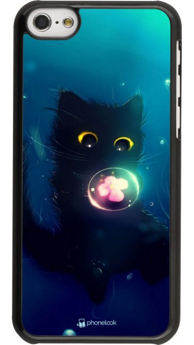 Hülle iPhone 5c - Cute Cat Bubble