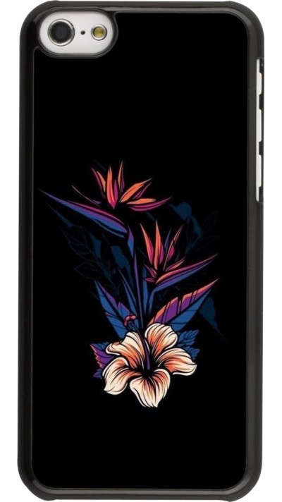Hülle iPhone 5c - Dark Flowers