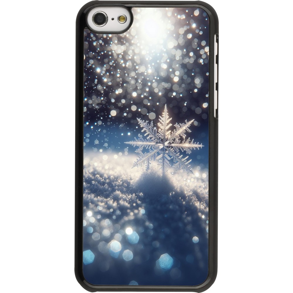 iPhone 5c Case Hülle - Schneeflocke Solar Glanz