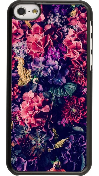 Hülle iPhone 5c - Flowers Dark