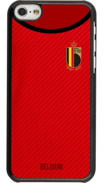 Coque iPhone 5c - Maillot de football Belgique 2022 personnalisable