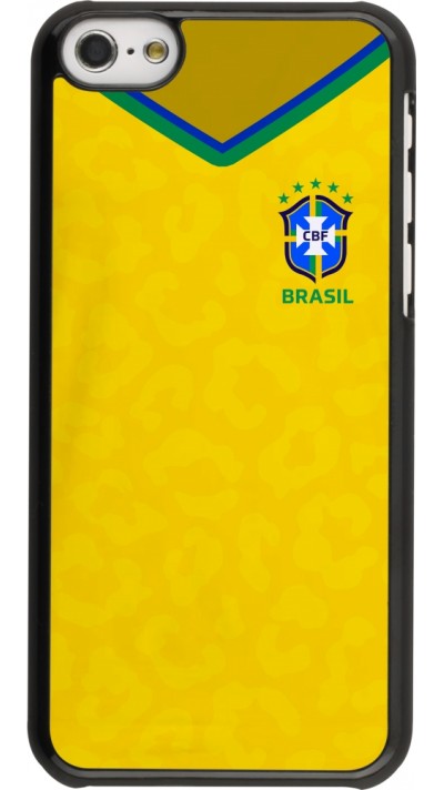 Coque iPhone 5c - Maillot de football Brésil 2022 personnalisable