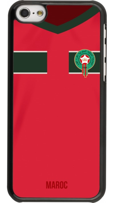 Coque iPhone 5c - Maillot de football Maroc 2022 personnalisable