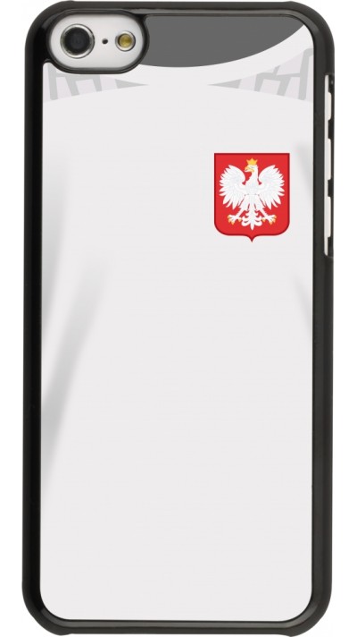 Coque iPhone 5c - Maillot de football Pologne 2022 personnalisable