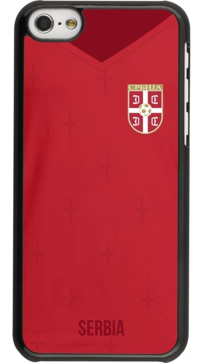 Coque iPhone 5c - Maillot de football Serbie 2022 personnalisable