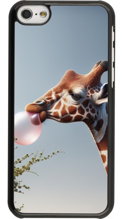 iPhone 5c Case Hülle - Giraffe mit Blase