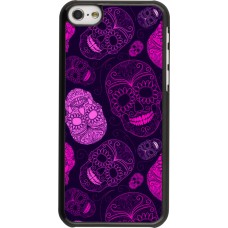 iPhone 5c Case Hülle - Halloween 2023 pink skulls