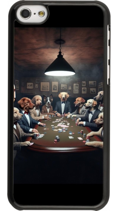 iPhone 5c Case Hülle - Die Pokerhunde