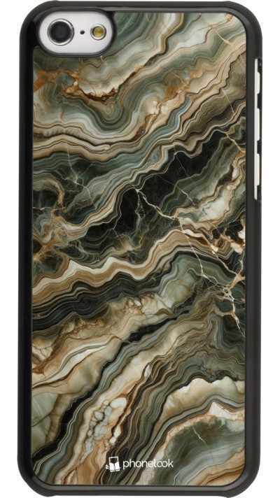 iPhone 5c Case Hülle - Oliv Marmor