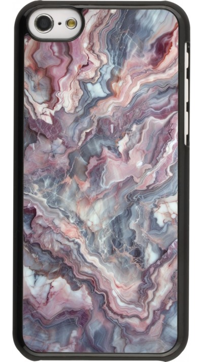 Coque iPhone 5c - Marbre violette argentée