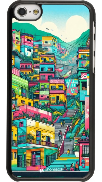 iPhone 5c Case Hülle - Medellin Comuna 13 Kunst