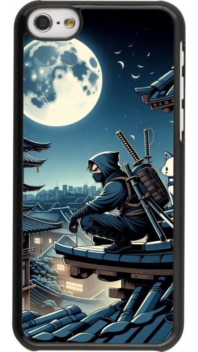 Coque iPhone 5c - Ninja sous la lune