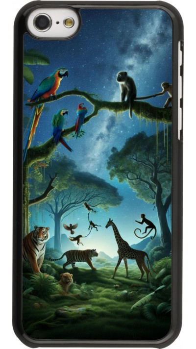 iPhone 5c Case Hülle - Paradies der exotischen Tiere