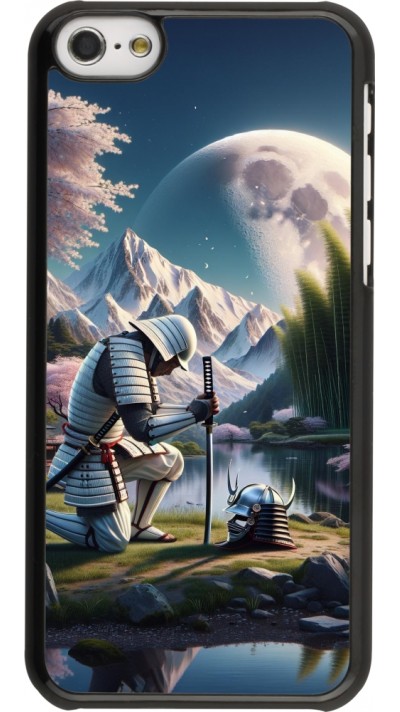 iPhone 5c Case Hülle - Samurai Katana Mond