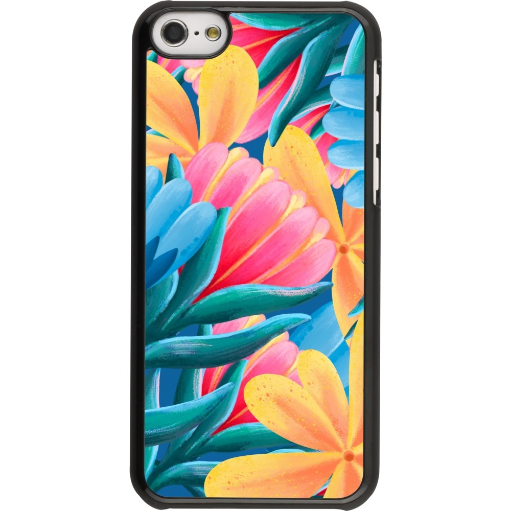 iPhone 5c Case Hülle - Spring 23 colorful flowers