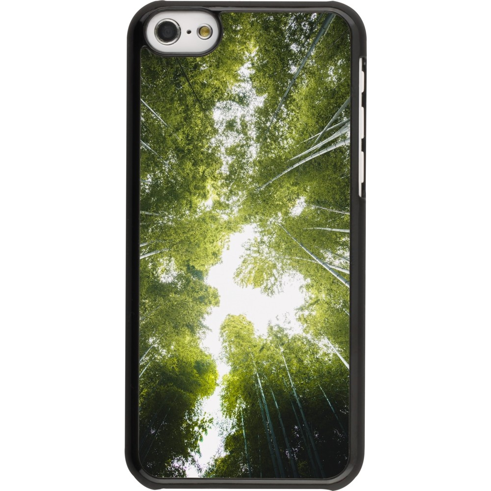 iPhone 5c Case Hülle - Spring 23 forest blue sky