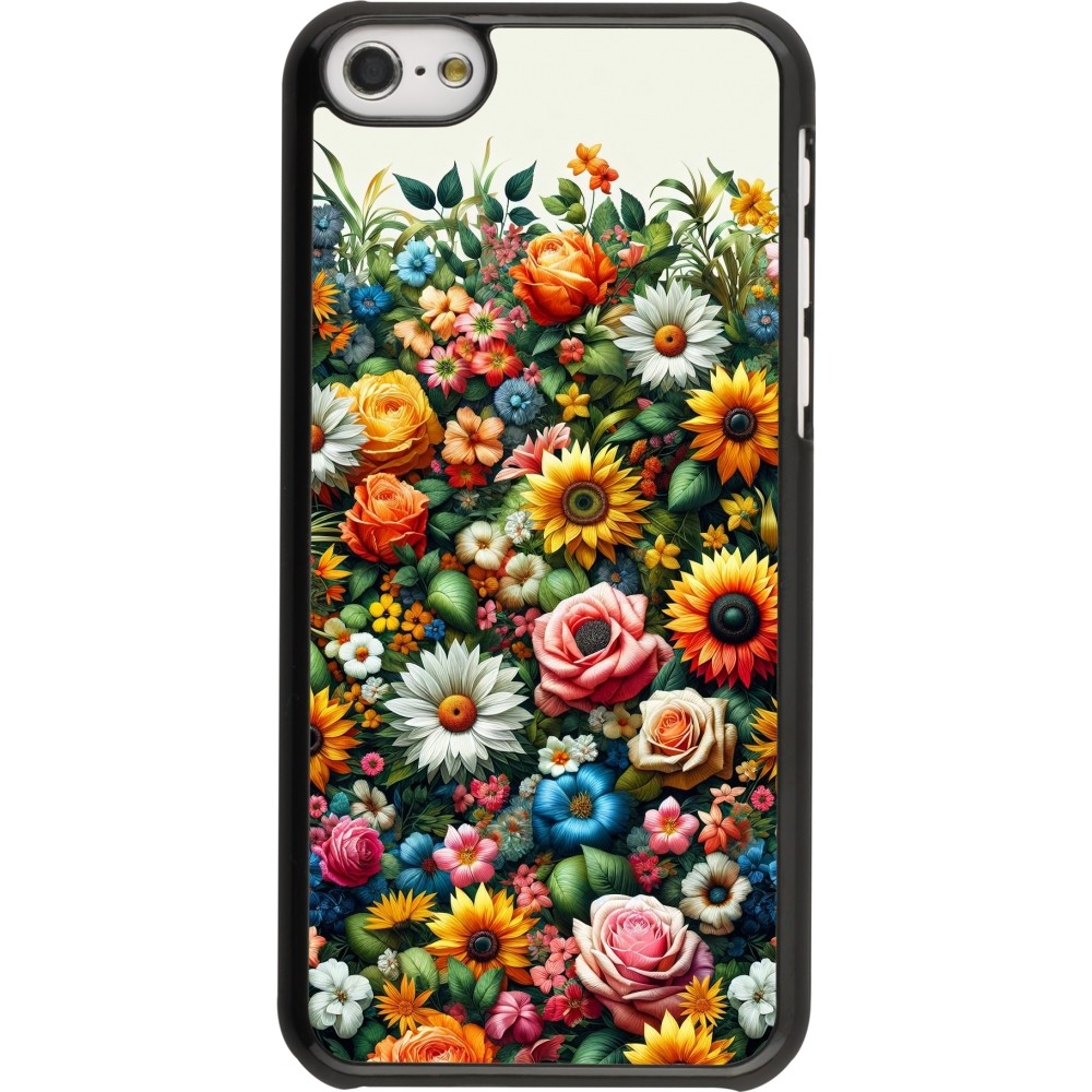 iPhone 5c Case Hülle - Sommer Blumenmuster