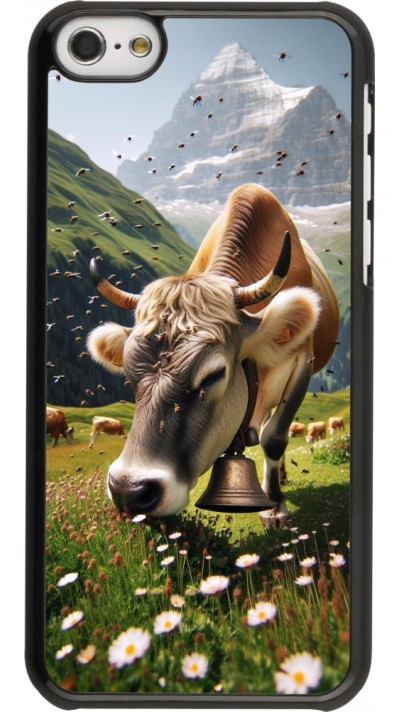 Coque iPhone 5c - Vache montagne Valais