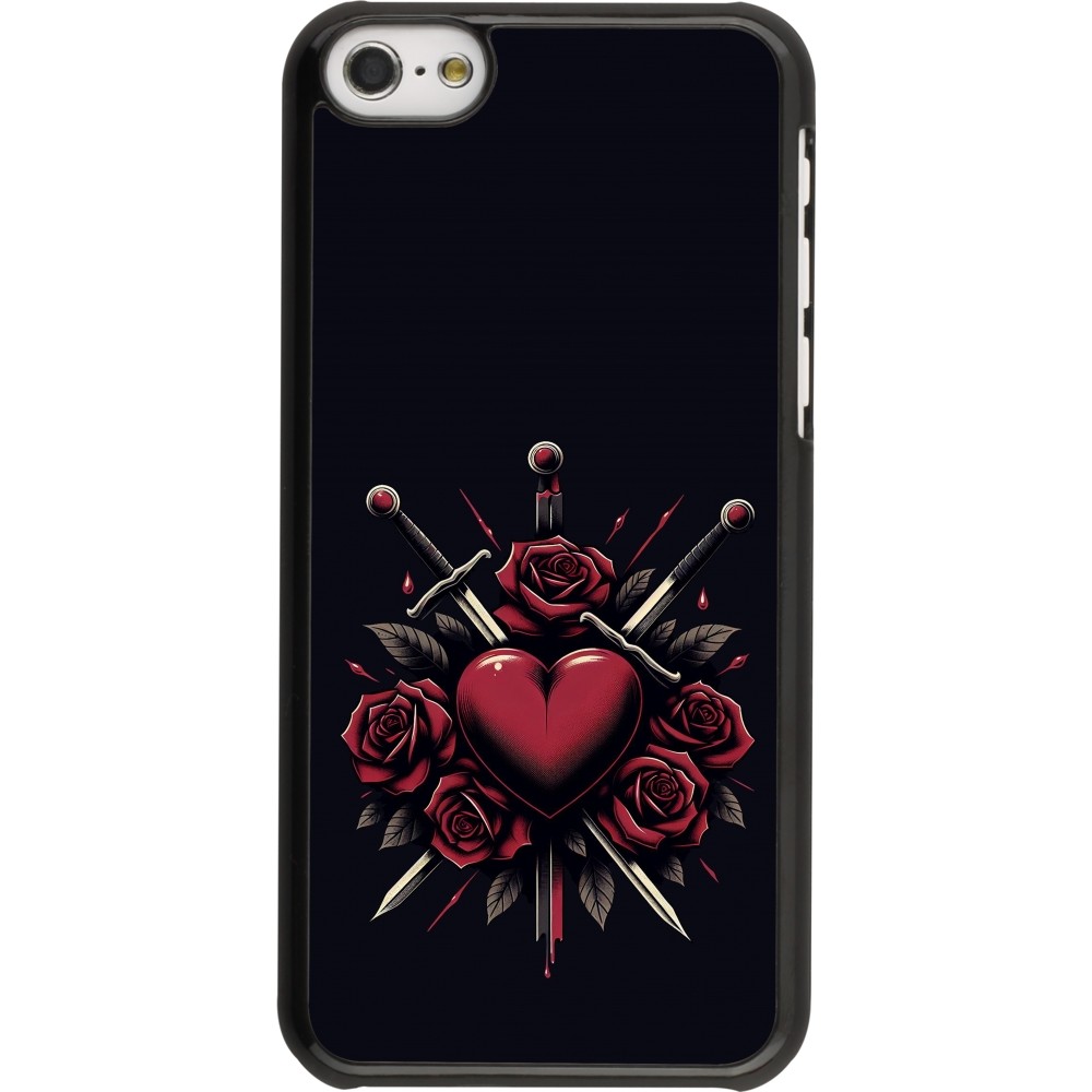 iPhone 5c Case Hülle - Valentine 2024 gothic love
