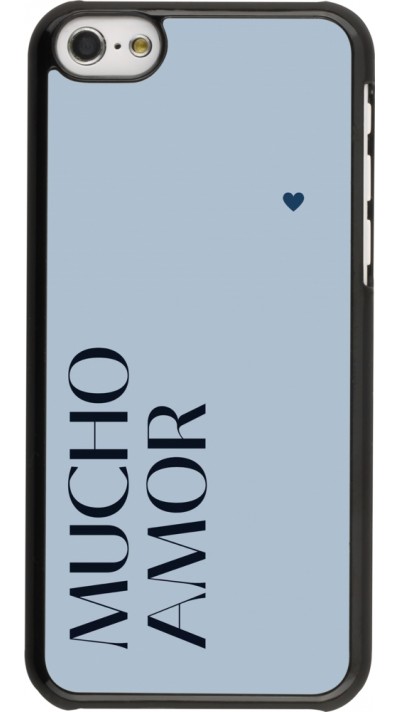 Coque iPhone 5c - Valentine 2024 mucho amor azul