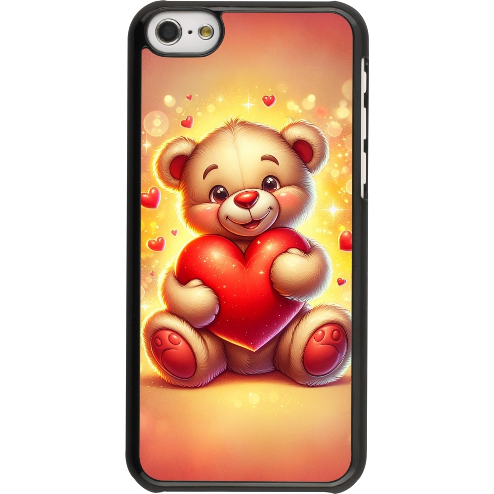 iPhone 5c Case Hülle - Valentin 2024 Teddy Liebe