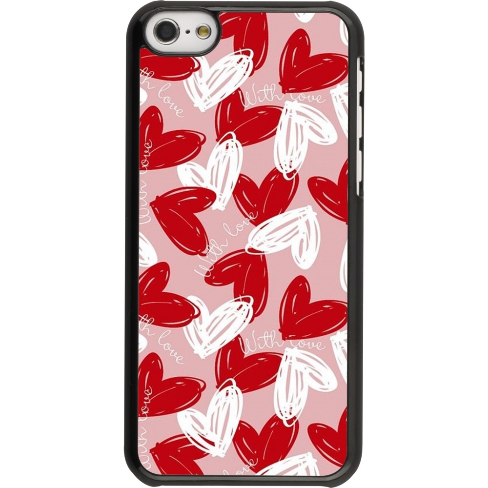 Coque iPhone 5c - Valentine 2024 with love heart