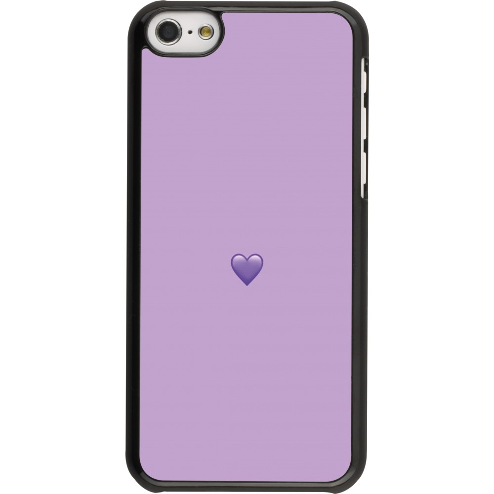 iPhone 5c Case Hülle - Valentine 2023 purpule single heart