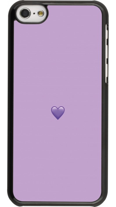 Coque iPhone 5c - Valentine 2023 purpule single heart