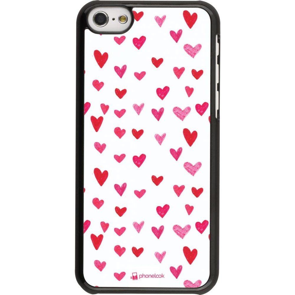 Hülle iPhone 5c - Valentine 2022 Many pink hearts