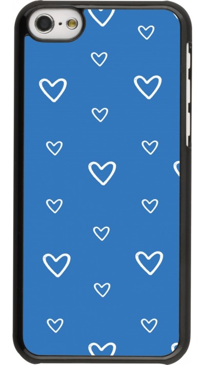 Coque iPhone 5c - Valentine 2023 blue hearts