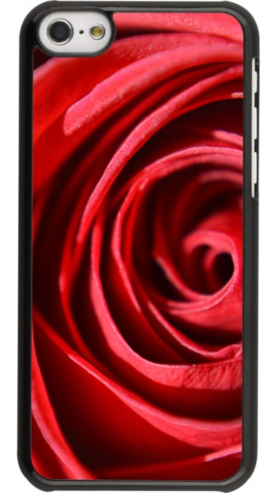Coque iPhone 5c - Valentine 2023 close up rose