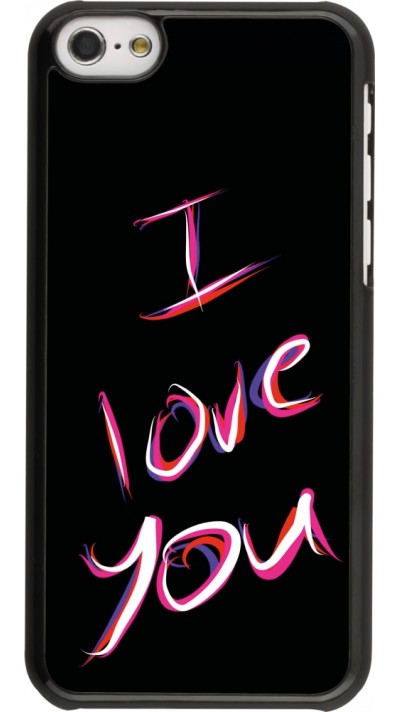 Coque iPhone 5c - Valentine 2023 colorful I love you