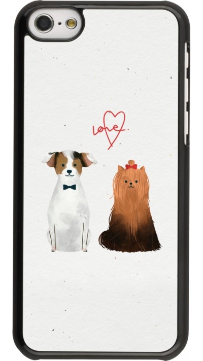 Coque iPhone 5c - Valentine 2023 love dogs