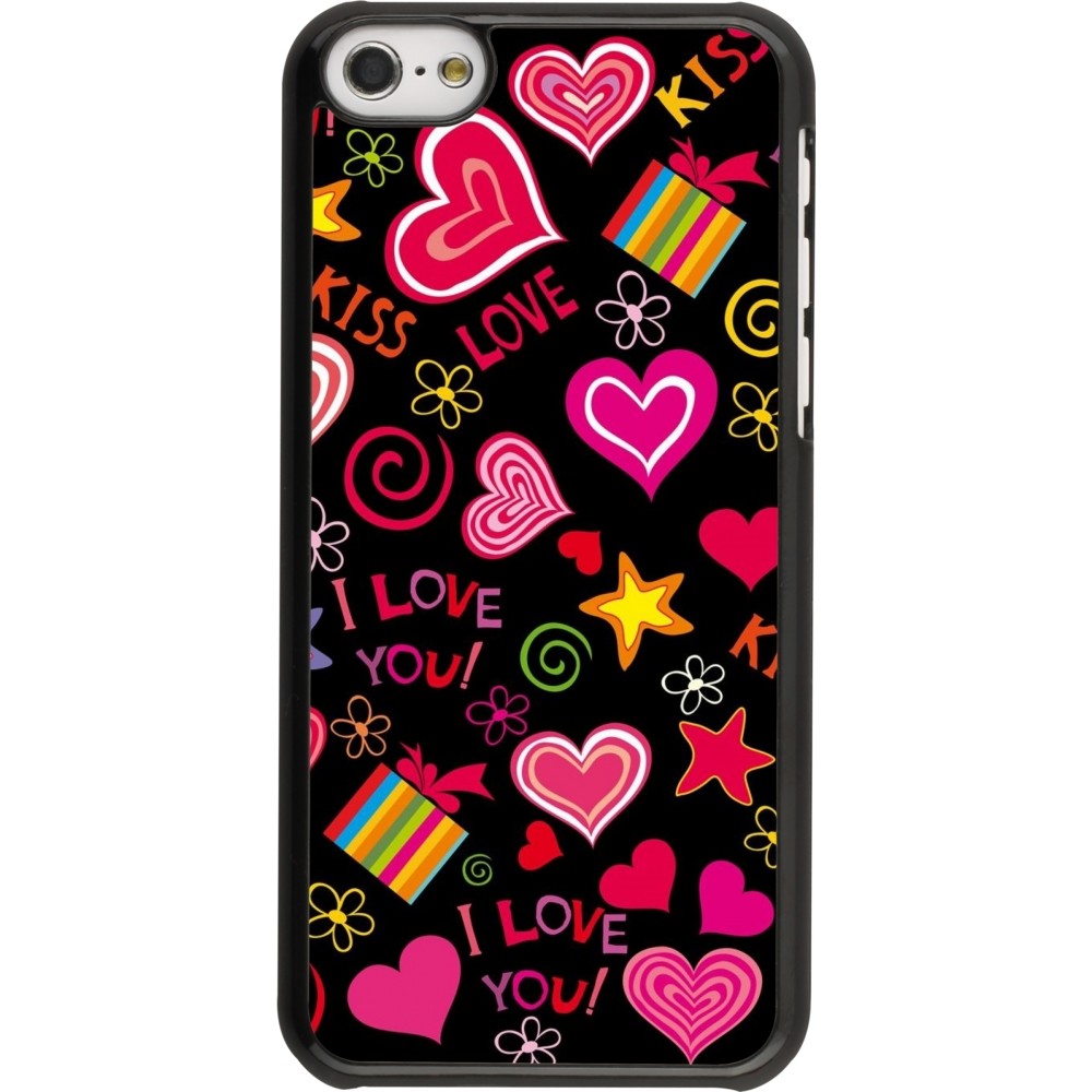 Coque iPhone 5c - Valentine 2023 love symbols