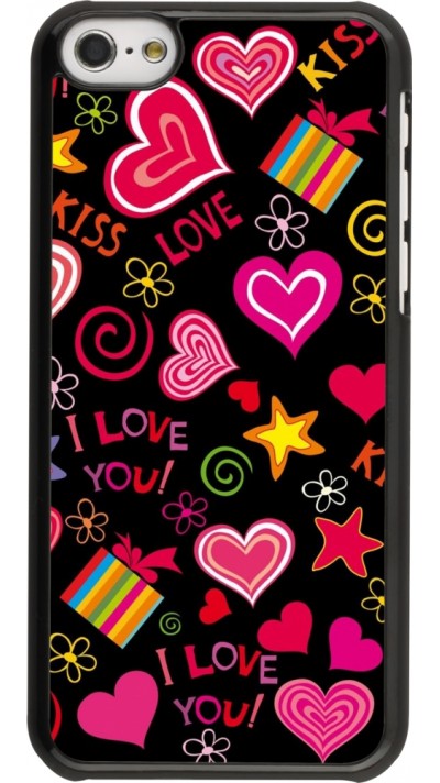 Coque iPhone 5c - Valentine 2023 love symbols
