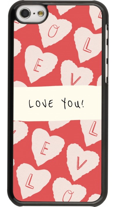 Coque iPhone 5c - Valentine 2023 love you note