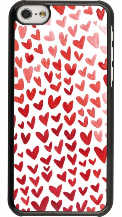 Coque iPhone 5c - Valentine 2023 multiple red hearts