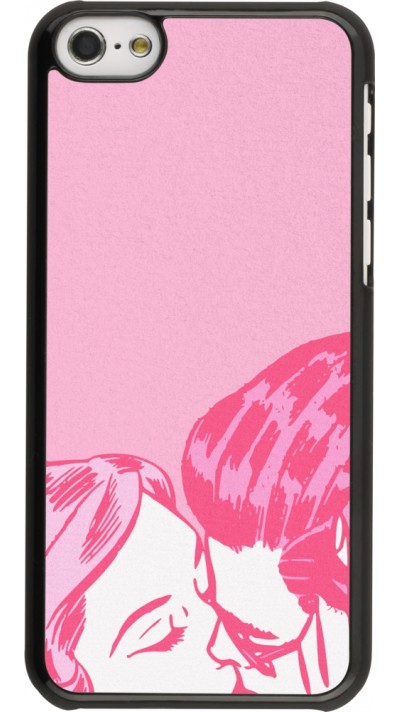 Coque iPhone 5c - Valentine 2023 retro pink love