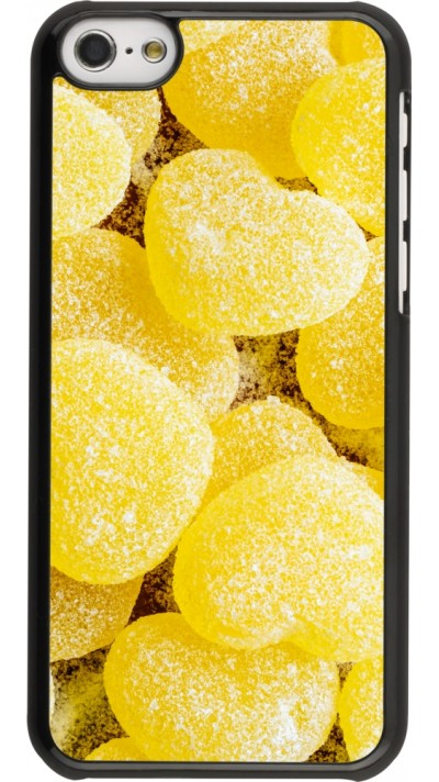 Coque iPhone 5c - Valentine 2023 sweet yellow hearts