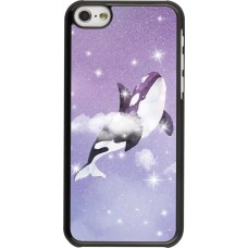 Coque iPhone 5c - Whale in sparking stars
