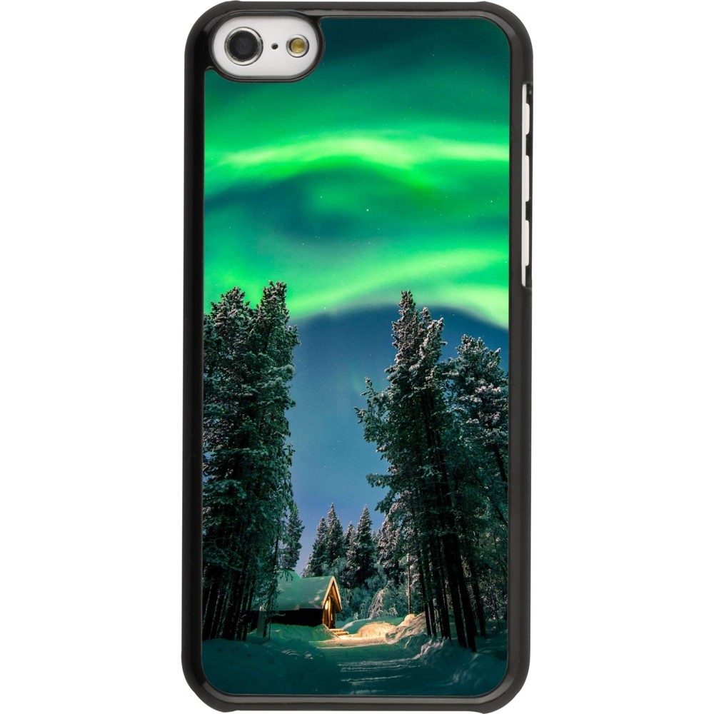 iPhone 5c Case Hülle - Winter 22 Northern Lights