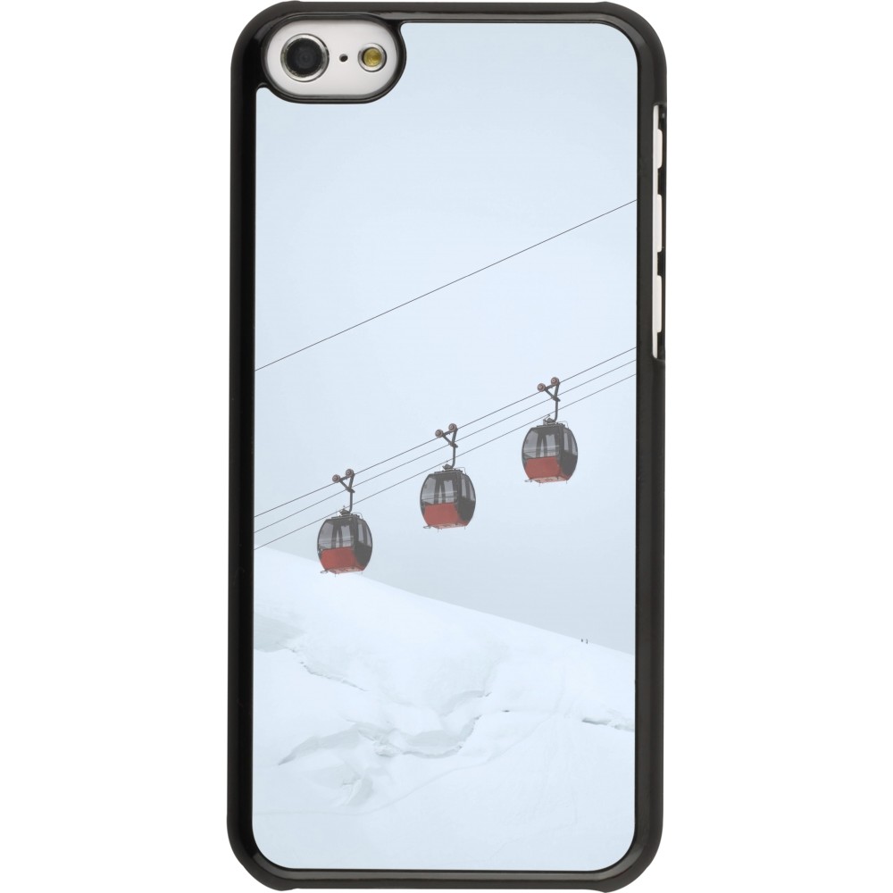 iPhone 5c Case Hülle - Winter 22 ski lift