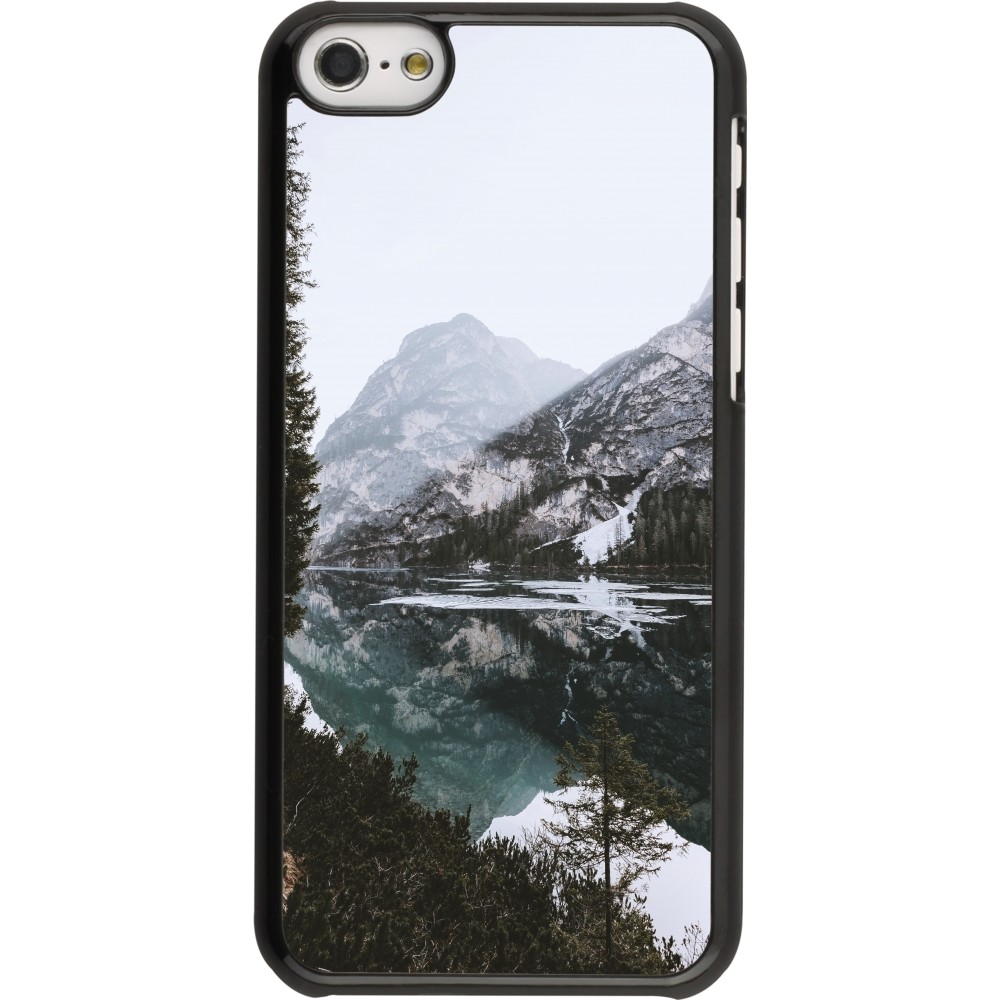 Coque iPhone 5c - Winter 22 snowy mountain and lake
