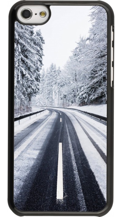 Coque iPhone 5c - Winter 22 Snowy Road