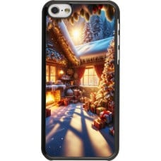 iPhone 5c Case Hülle - Weihnachten Chalet Feerie