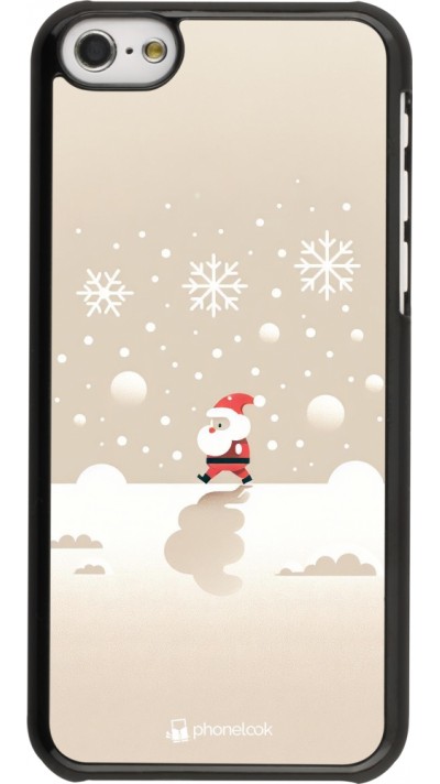 Coque iPhone 5c - Noël 2023 Minimalist Santa
