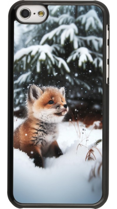 iPhone 5c Case Hülle - Weihnachten 2023 Fuechslein Tanne