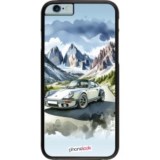 iPhone 6/6s Case Hülle - Porsche 911 Berg Aquarell
